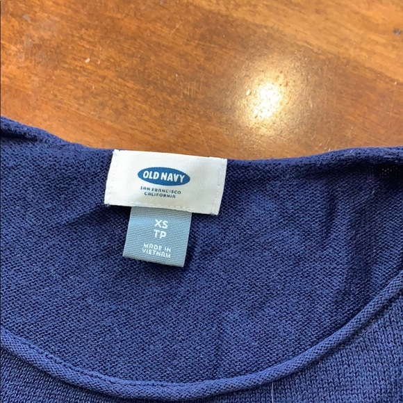 Navy/White Striped Sweater XS - Picture 2 of 3